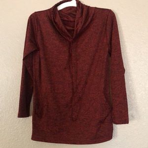 Long Sleeve Small Red Sweatshirt